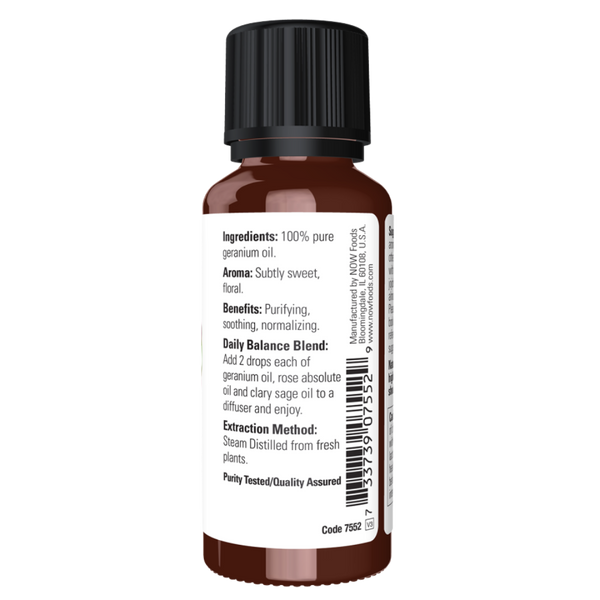 Now Foods Pure Geranium Oil 1oz