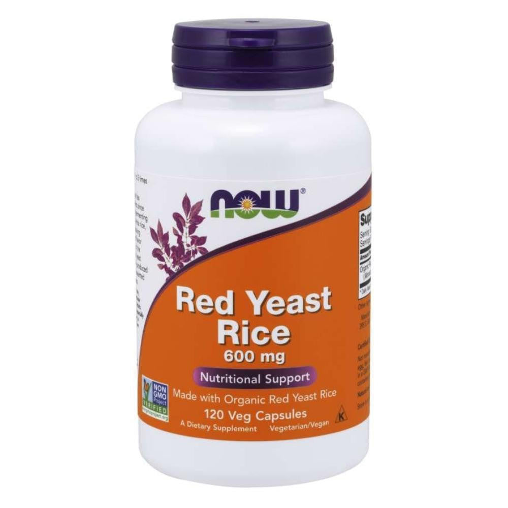  Now Foods Red Yeast Rice 600 Mg Org 120 Vegetable Capsules 
