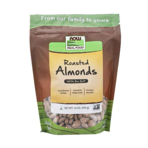  Now Foods Almonds Roasted and Salted 1 lb 