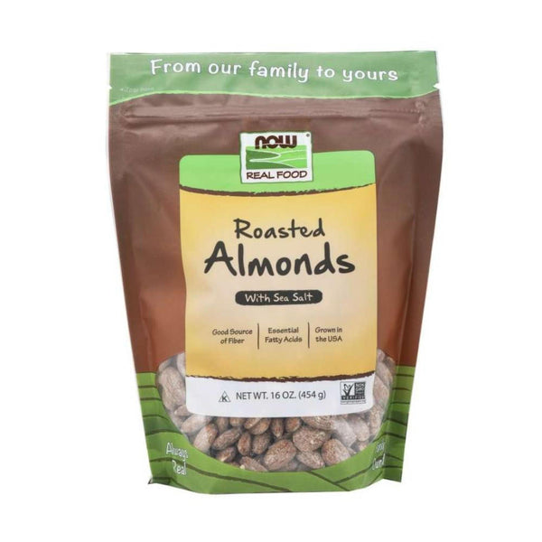  Now Foods Almonds Roasted and Salted 1 lb 