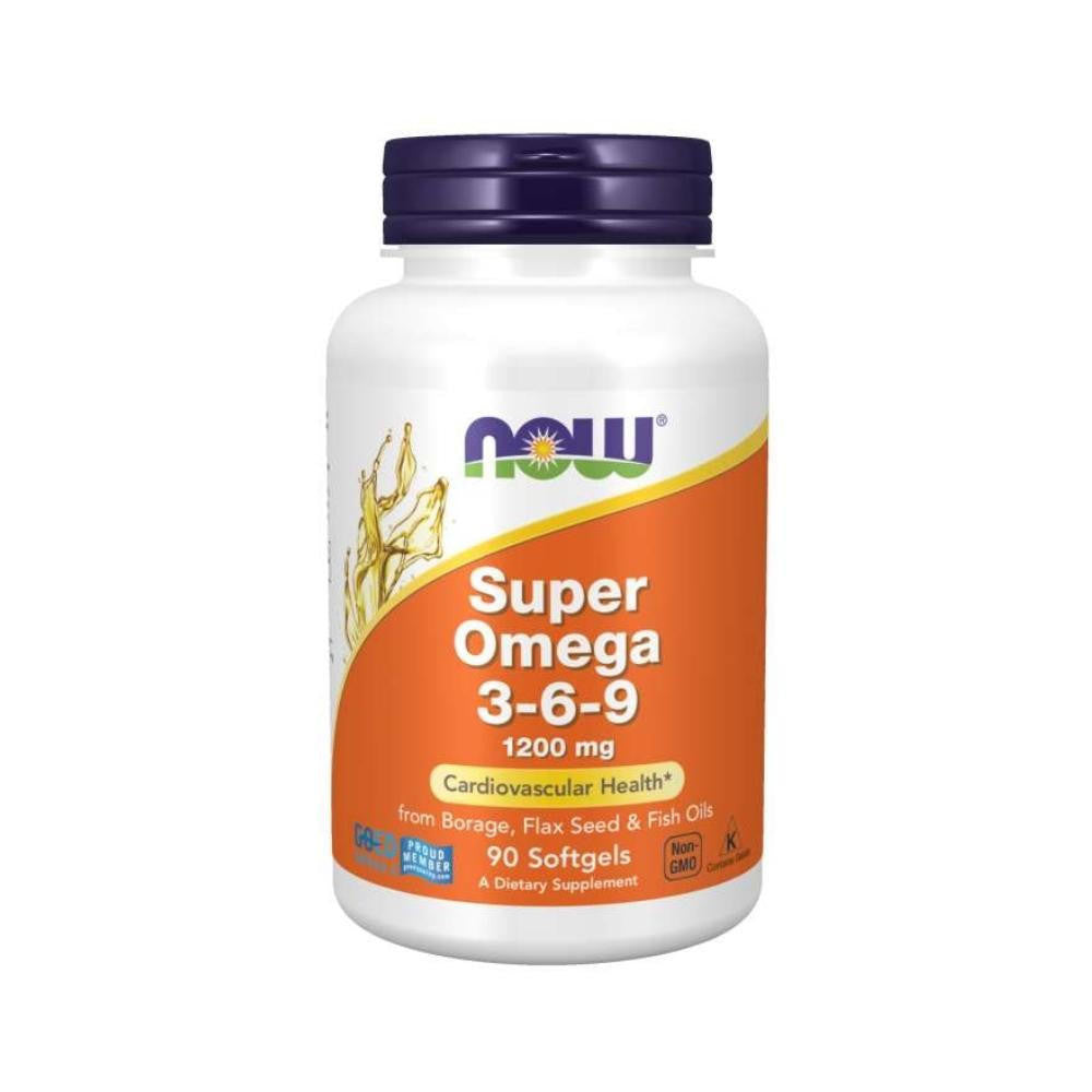  Now Foods Super Omega 3-6-9 1200 Mg 90 Softgels 