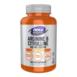  Now Foods Arginine 500 Mg Citrulline 250 Mg 120 Capsules 