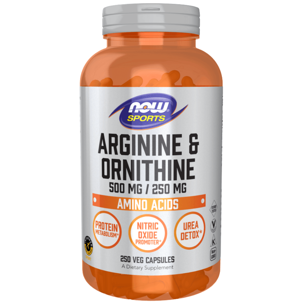  Now Foods Arginine / Ornithine 250 Capsules 