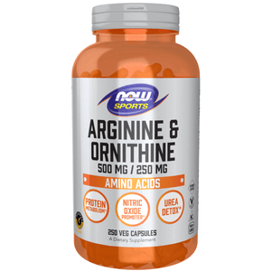  Now Foods Arginine / Ornithine 250 Capsules 