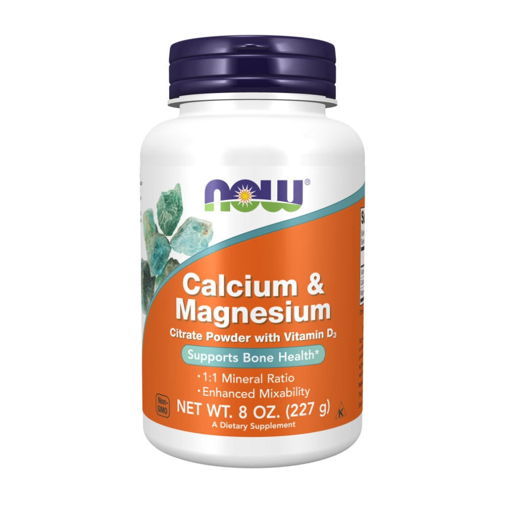  Now Foods Cal/Mag Citrate Powder 8 Oz 