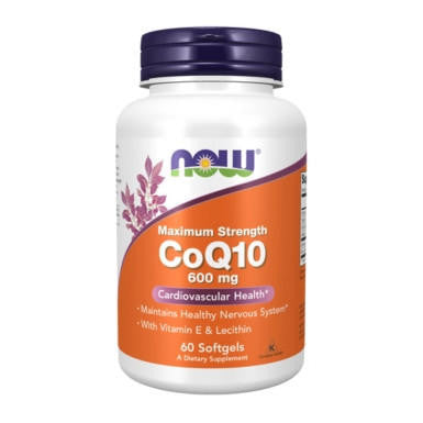  Now Foods CoQ10 600mg 60 Softgels 