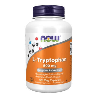  Now Foods L-Tryptophan 500 Mg 120 Vegetable Capsules 