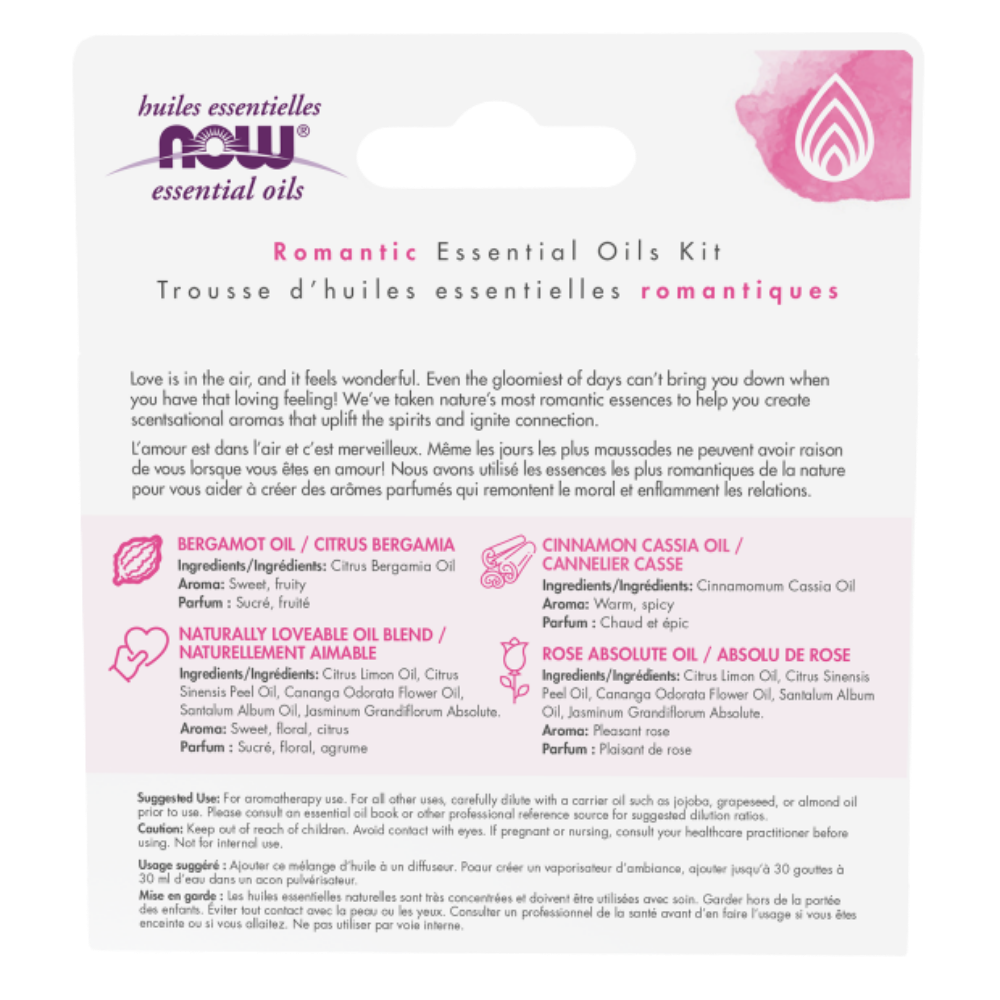 Now Foods Love At First Scent- Romantic Essential Oils Kit