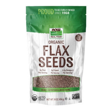  Now Foods Organic Flax Seeds 16 oz 