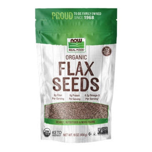  Now Foods Organic Flax Seeds 16 oz 