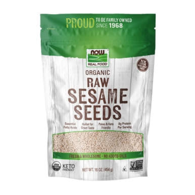  Now Foods Organic Raw Sesame Seeds 16oz 