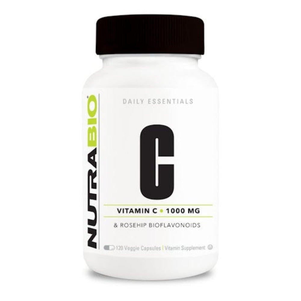  NutraBio Vitamin C & Rosehip Bioflavonoids 120 Caps 