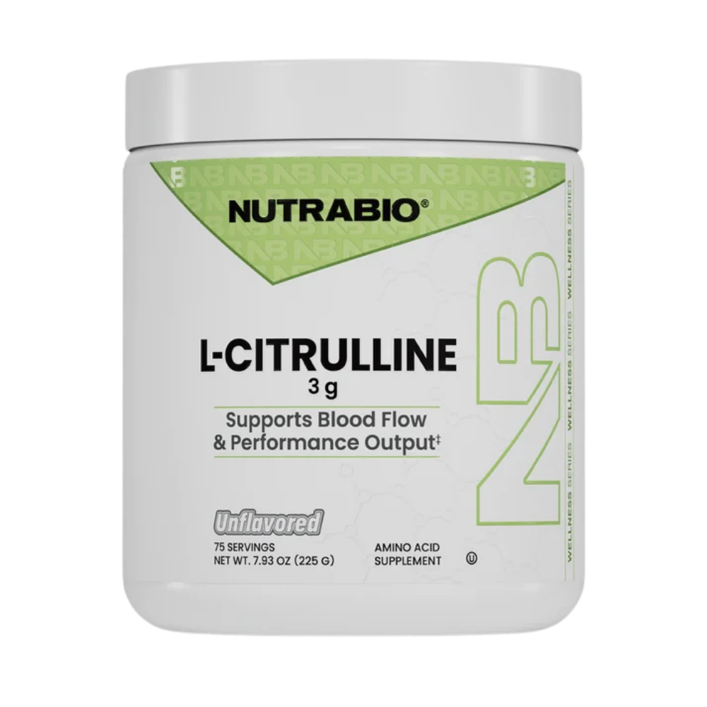 Nutrabio L-Citrulline Powder Tub on a white background