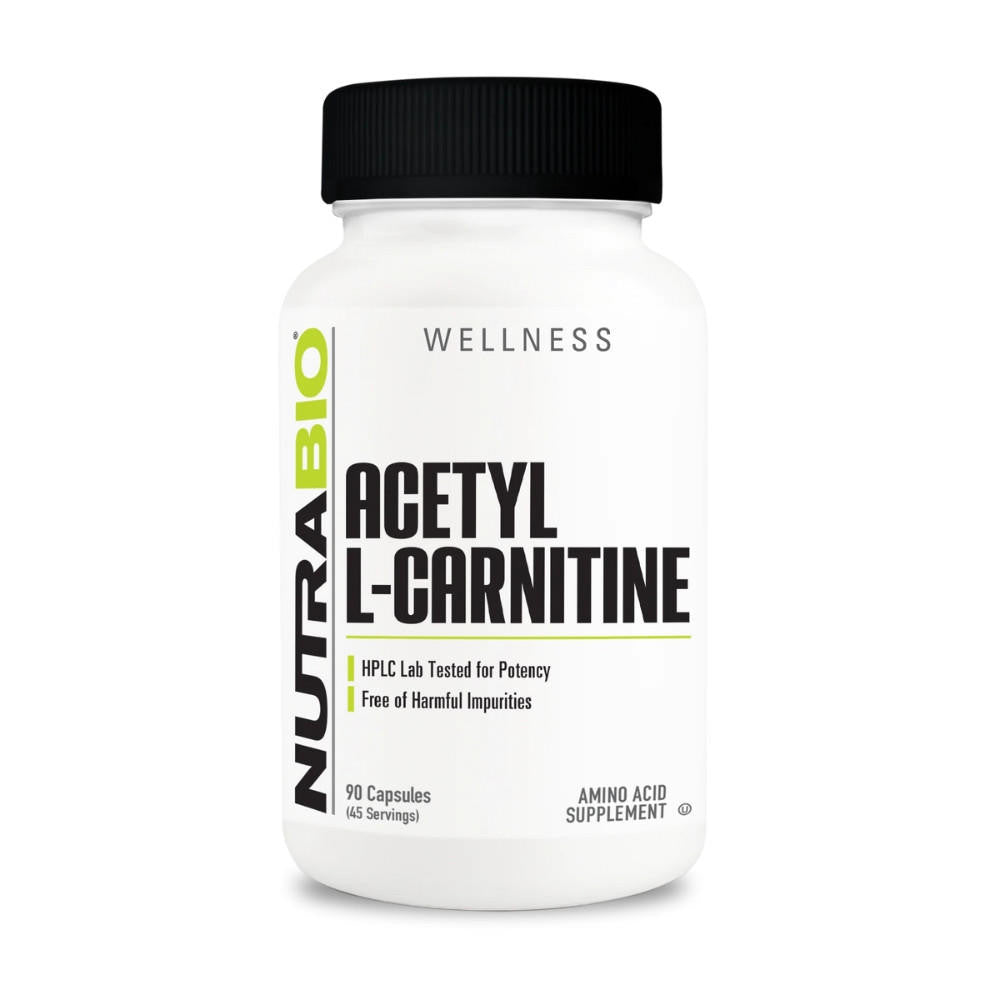 NutraBio Nutrabio Acetyl L-Carnitine 500mg 90 Capsules 