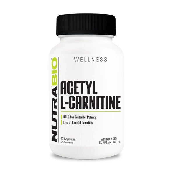 NutraBio Nutrabio Acetyl L-Carnitine 500mg 90 Capsules 