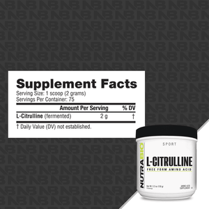 NutraBio Nutrabio L-Citrulline Powder 