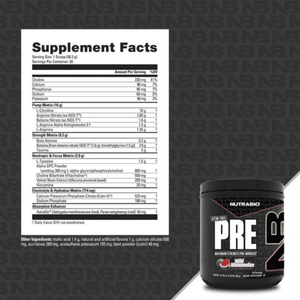 NutraBio Nutrabio Pre Workout Stim Free 20 Servings 