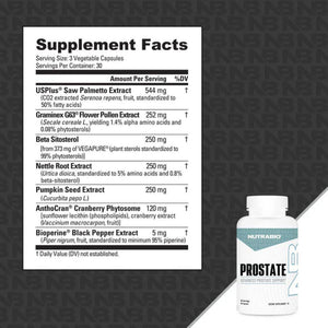 NutraBio Nutrabio Prostate 90 Capsules 