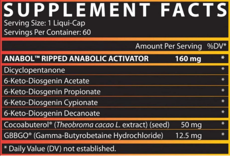 Nutrex Research Nutrex Anabol Ripped 60 Capsules 