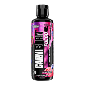 Nutrex Carni Burn Fuego supplement bottle on a white background