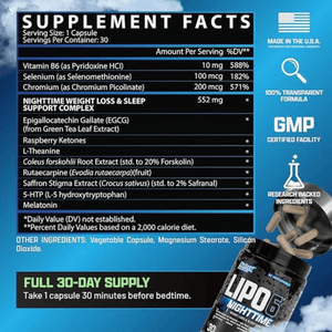 Nutrex Research Nutrex Lipo-6 Nighttime 30 Capsules 