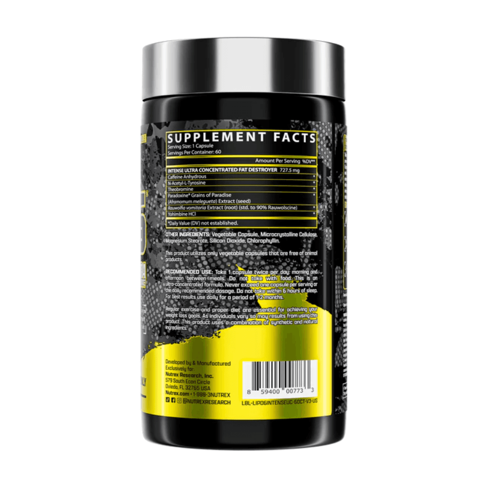Nutrex Research Nutrex Lipo 6 Intense UC 60 Count 