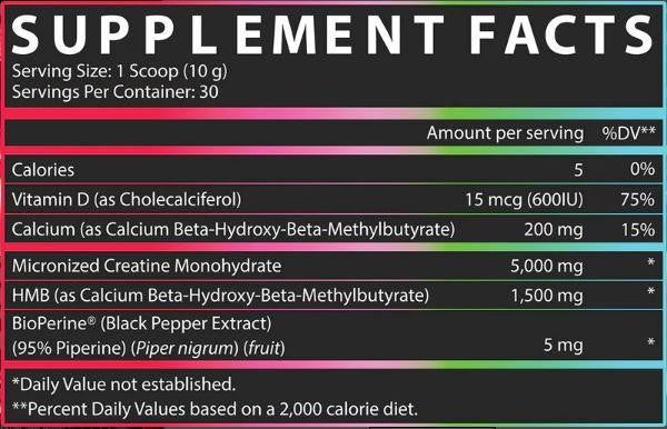  Nutrex Research Creatine + HMB 30 Servings 