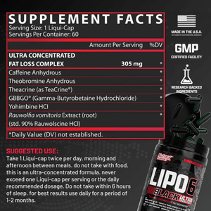  Nutrex Research Lipo 6 Black Ultra Concentrate 60 Caps 