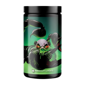 Panda Supps Pandamic Limited Edition Preworkout tub on a white background.