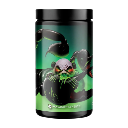 Panda Supps Pandamic Limited Edition Preworkout tub on a white background.