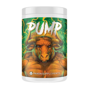 Panda Supps Pump Stim Free Pre-Workout 20 Servings Sour Apple Melon Candy 
