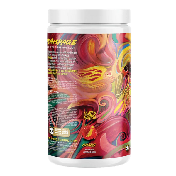 Panda Supps Rampage Chaos Limited Edition Pre Workout 20/40 Servings
