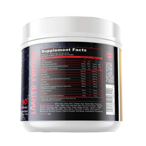 Panda Supps X HTLT Supps Alter Ego Preworkout Supplement Facts on bottle