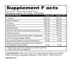 Panda Supps Panda X V1 Nutra Pandamus Preworkout 40 Servings 