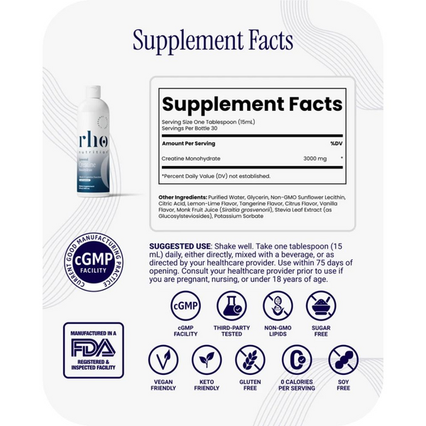 RHO Nutrition Liposomal Creatine Monohydrate