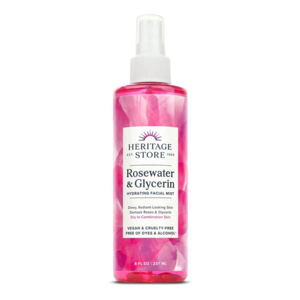  Heritage Store Rosewater Facial Mist 8fl oz 