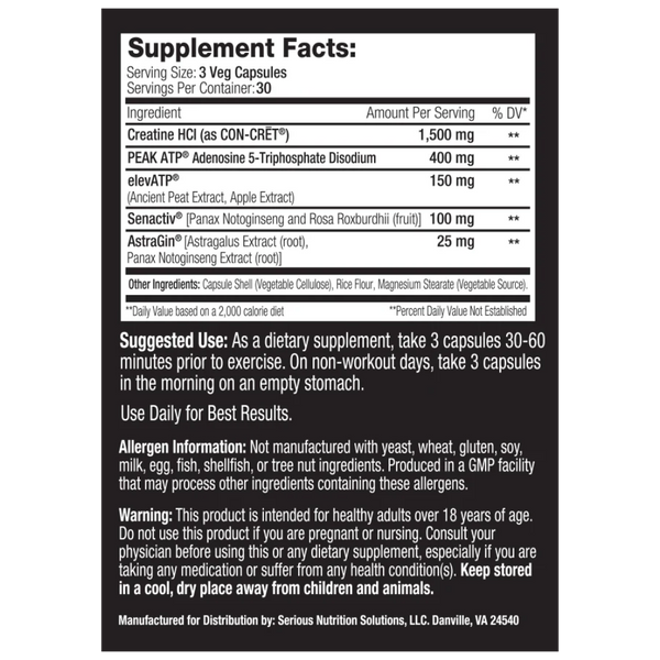 SNS ATP Elite 90 Capsules