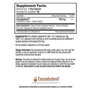 Serious Nutrition Solutions SNS Cocoabuterol XT 90 Capsules 