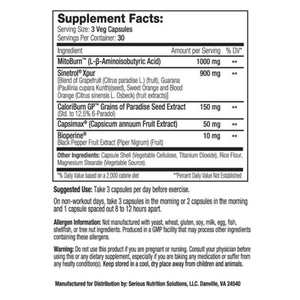 Serious Nutrition Solutions SNS Thermo Scorch 90 Capsules 