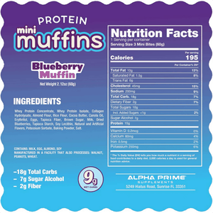 AP Sports Regimen AP Prime Bites Mini Muffins 12 Box 