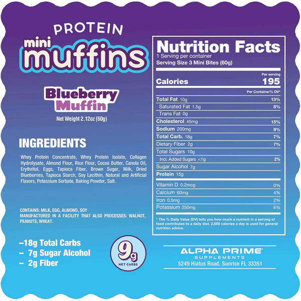 AP Sports Regimen AP Prime Bites Mini Muffins 12 Box 