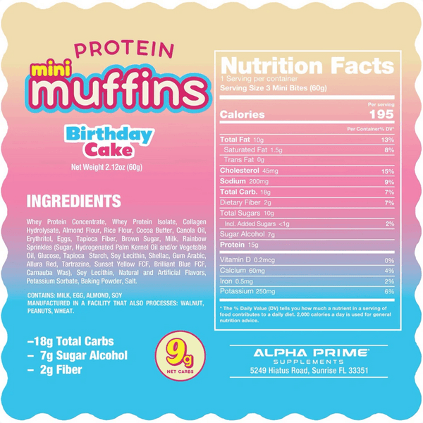 AP Sports Regimen AP Prime Bites Mini Muffins 12 Box 