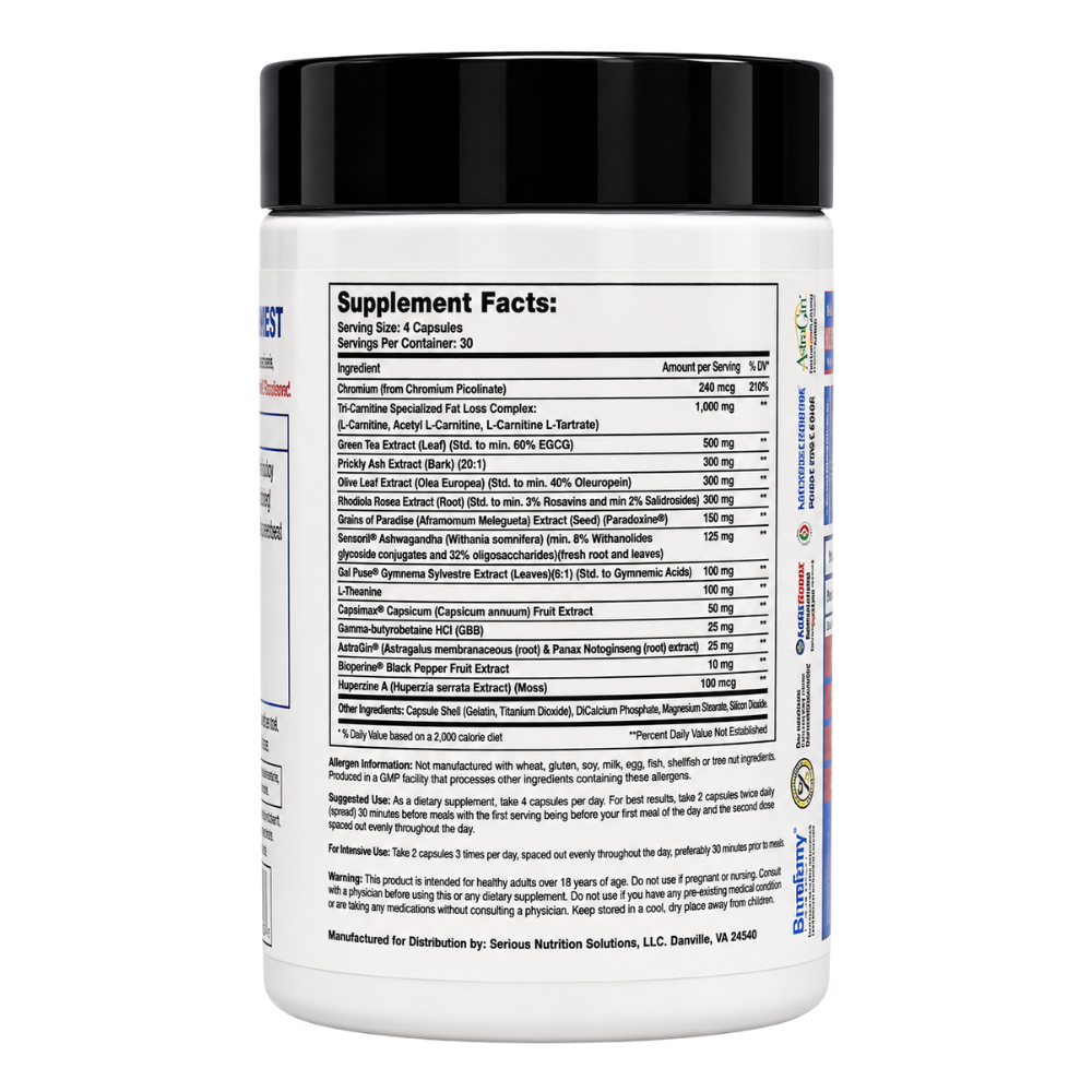  Serious Nutrition Solutions (SNS) Lean Edge | Fat Burner & Appetite Control 