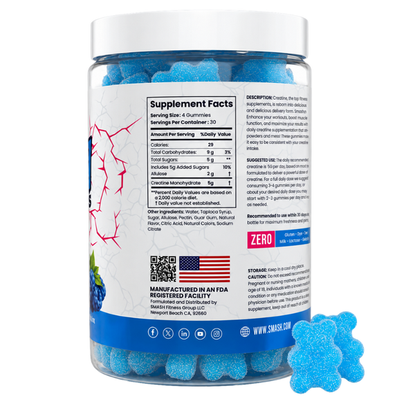 Smash Creatine Gummies 30 Servings