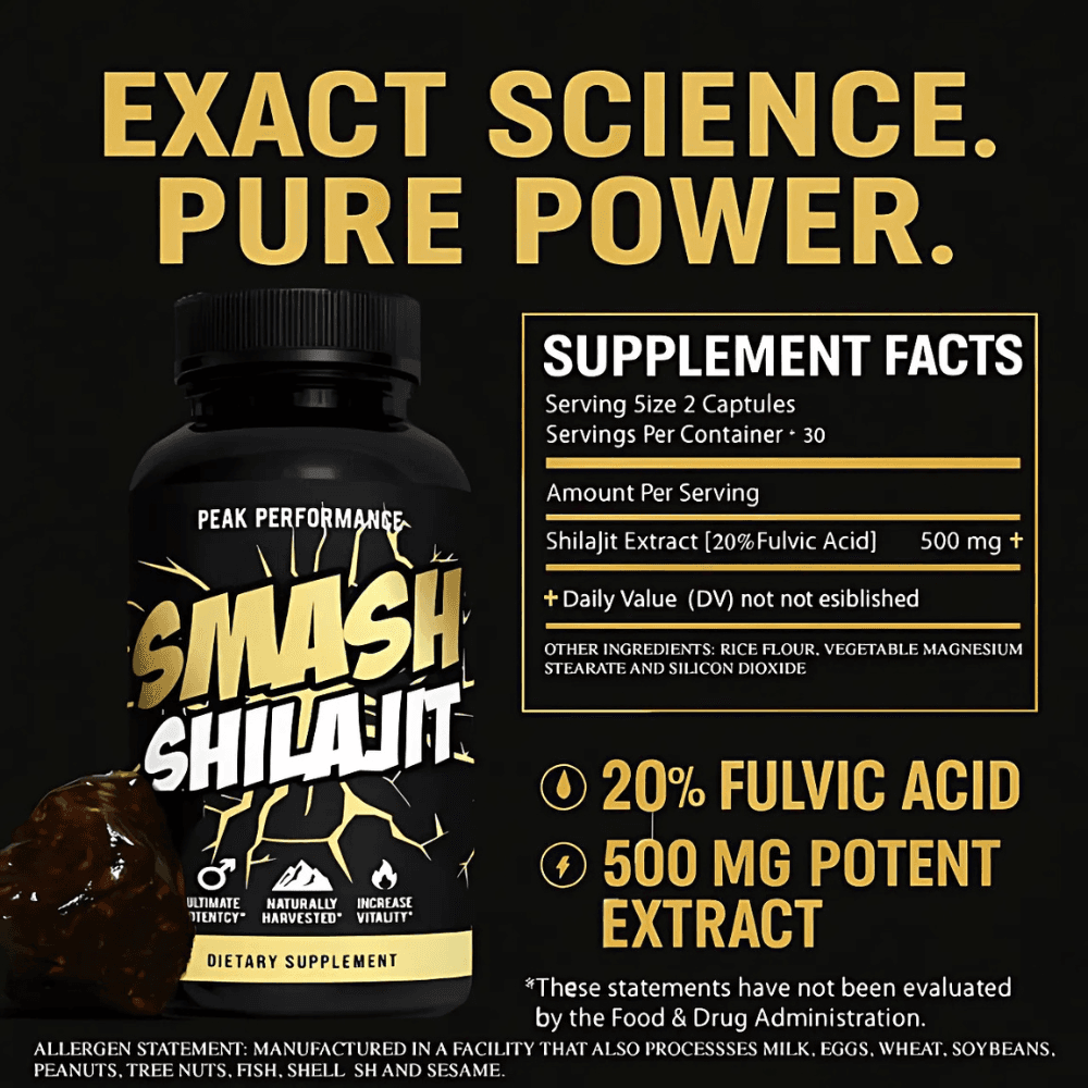  Smash Shilajit 60 Capsules 