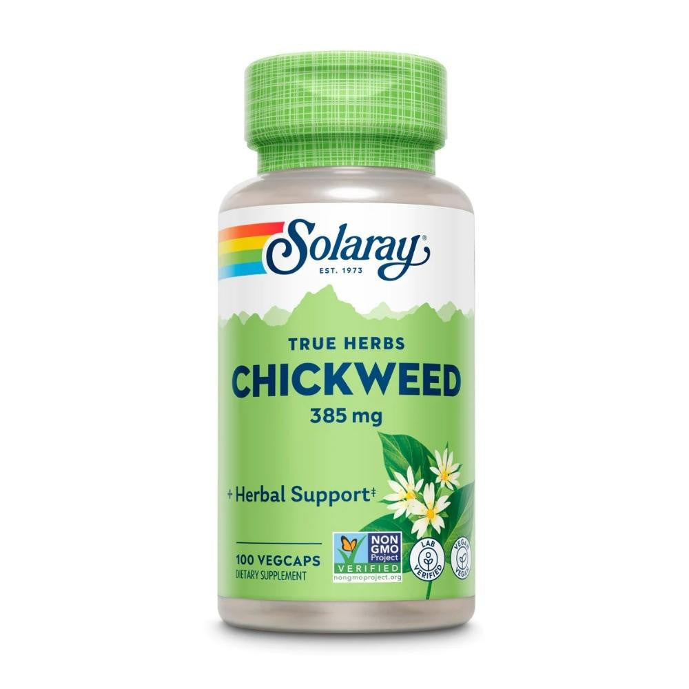 Solaray CHICKWEED 385mg 100 Capsules 