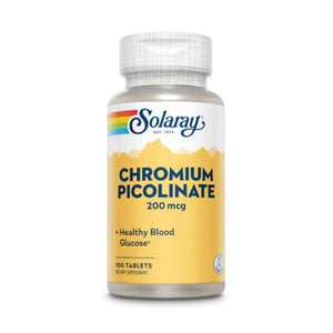  Solaray Chromium Picolinate 200mcg 100 Tablets 