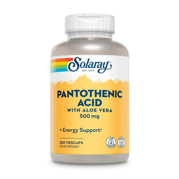  Solaray PANTOTHENIC ACID 500mg 250 Capsules 