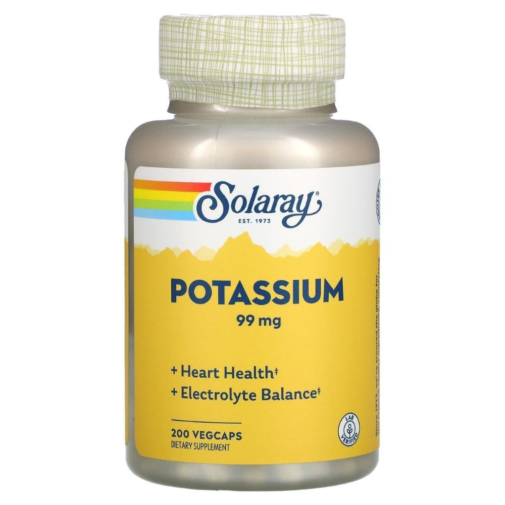  Solaray Potassium 99mg 100 Capsules 