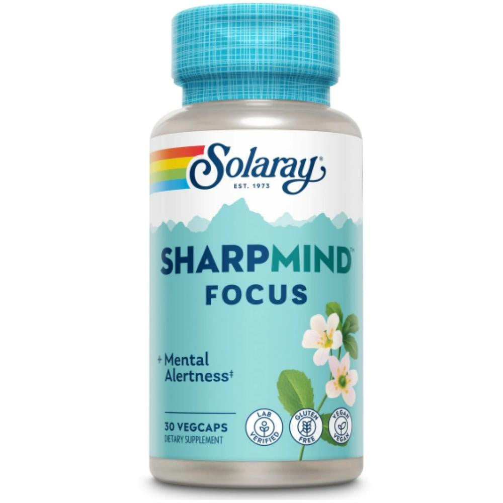  Solaray Sharp Mind Nootropics Focus 30 Count 